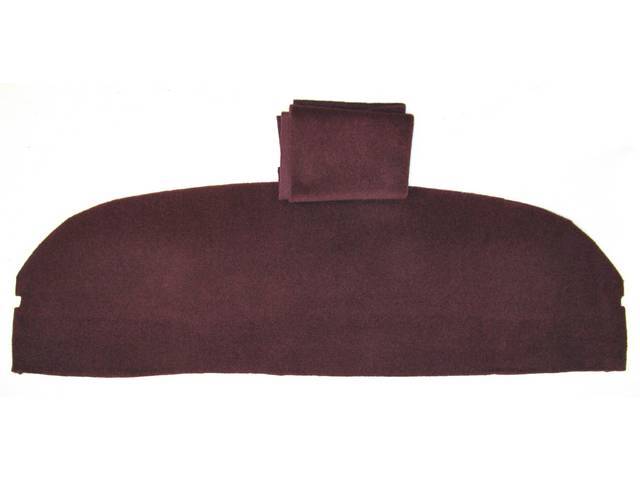 Trim Panel, Package Tray, Canyon Red, W/ Cloth, W/ Interior Trim Id Codes *D*, E4zz-6646668-A1d, E6zz-6646668-A1d