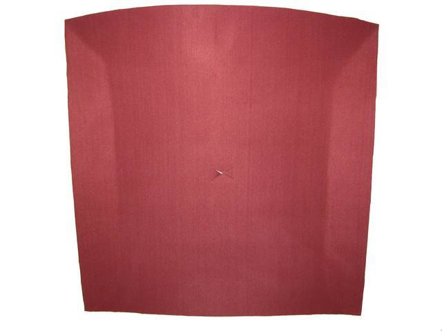 Headliner Assy, Roof, Cloth, Canyon Red, W/ Dome Light 23 3/4 Inch From Front And W/ Map Light, Incl Pre Installed Abs Backing Board,Repro