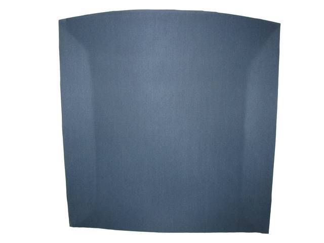 Headliner Assy, Roof, Cloth, Regatta Blue, W/ Dome Light 23 3/4 Inch From Front And W/ Map Light, Incl Pre Installed Abs Backing Board,Repro