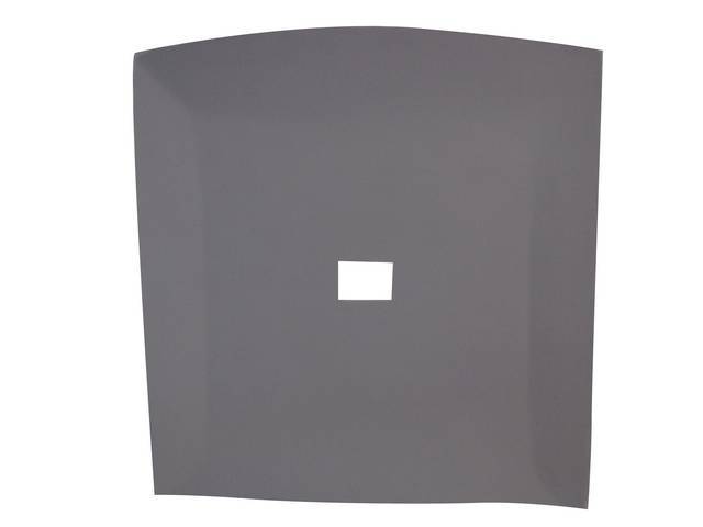 Headliner Assy, Roof, Cloth, Titanium Gray, W/ Dome Light 22 Inch From Front And W/O Map Light, Incl Pre Installed Abs Backing Board,Repro