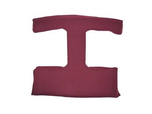 Headliner Assy, Roof, Vinyl, Scarlet Red, W/ Front Mounted Map Light, T-Roof Cutout, Incl Pre Installed Abs Backing Board,Repro