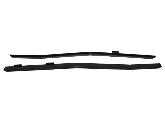 Sub Frame Connectors, Full Length, Black Powdercoated, Weld-On Style, Incl Seat Brackets And Torque Box Reinforcement Plates, Connects From Rear Lower Control Arm All The Way Up To The Firewall.