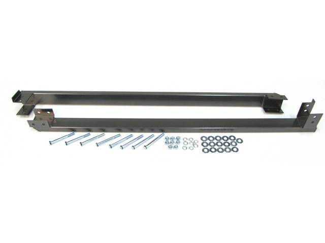 Sub Frame Connectors, Bbk Performance, Gloss Gray Metallic, W/O Seat Supports, Designed As Bolt In Or Weld On Application, Repro