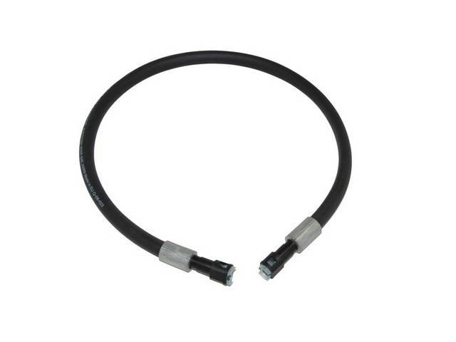 Fuel Line, Return To Tank, Rubber, 1/4 Inch, Incl Factory Style Connections, Designed To Replace Line From Fuel Tank To Hard Return Line, Repro