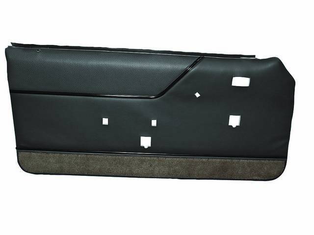 Panel Set, Inside Door, Pre-Assembled, Charcoal Gray,Incl Metal