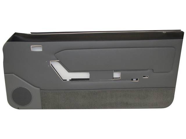 Panel Set, Inside Door, Pre-Assembled, Smoke Gray, W/