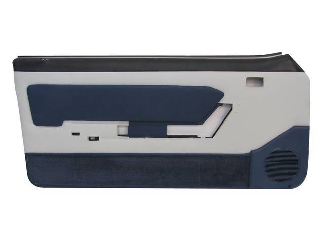 Panel Set, Inside Door, Pre-Assembled, White W/ Blue,