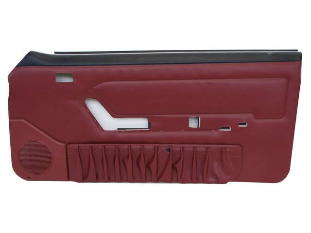Panel Set, Inside Door, Pre-Assembled, Scarlet Red, W/