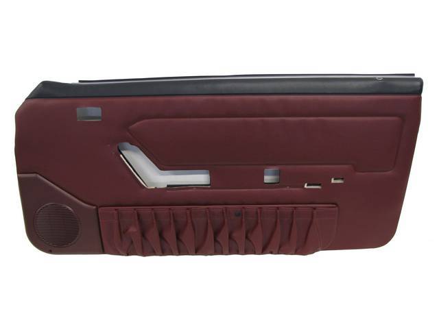 Panel Set, Inside Door, Pre-Assembled, Ruby Red, W/