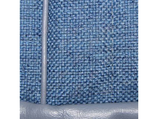 Upholstery Set, High Back Buckets, Cloth / Vinyl, Wedgewood Blue, W/ Interior Trim Id Code *Bb*, Headrest Are Not Use On These Models