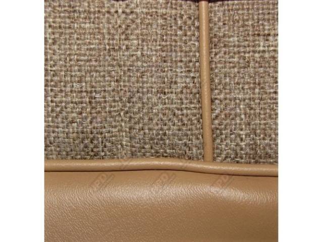 Upholstery Set, High Back Buckets, Cloth / Vinyl, Desert Tan, W/ Interior Trim Id Code *Bh*, Headrest Are Not Use On These Models
