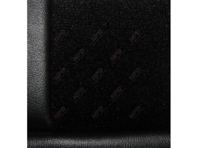 Upholstery Set, Low Back Buckets, Cloth, Black, W/ Interior Trim Id Code *Fj*, Incl Headrest Covers