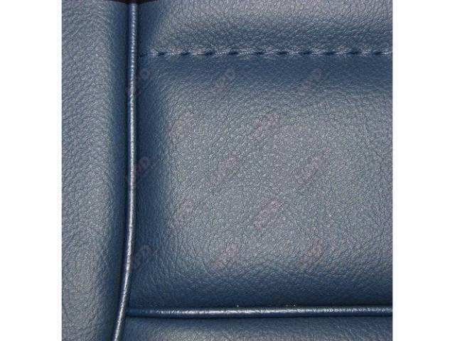Upholstery Set, Low Back Buckets, Vinyl, Regatta Blue, W/ Interior Trim Id Code *Cb*, Incl Headrest Covers