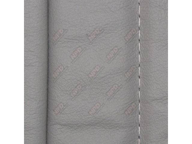 Upholstery Set, Articulated Sport Buckets, Leather, Titanium, W/ Knee Bolster, W/ Interior Trim Id Code *Ca*, Incl Headrest Covers