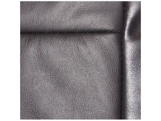 Upholstery Set, Articulated Sport Buckets, Leather, Black, W/O Knee Bolster, W/ Interior Trim Id Code *Cj*, Incl Headrest Covers