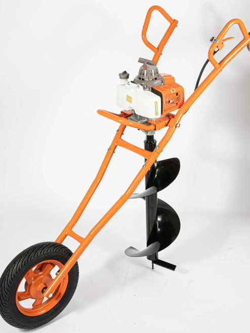 63CC Post Hole Digger,2.2kW 2-Stroke Earth Auger Borer Ground Drill,Gasoline Powered Earth Digger with Earth Auger Drill