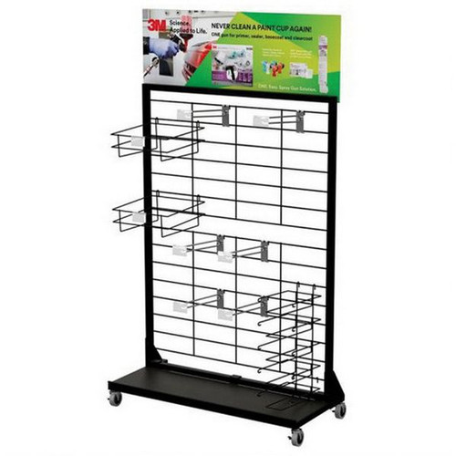 Accuspray PPS 16434 Rolling Planogram Display Rack, Use With: ONE Spray Guns