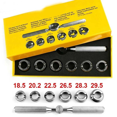 7 Pcs/Box 5537 Watch Tools Clock Watch Opener Repair Tool Easy Open for Rolex Watch Back Case Watch Accessories