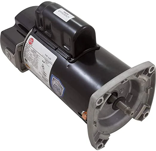 Nidec Aqua-Shield Square Flange Motor; 230V, 2.60 HP, 48 Frame, 1-Phase, 1-Speed, 60 Hz – ASQ260