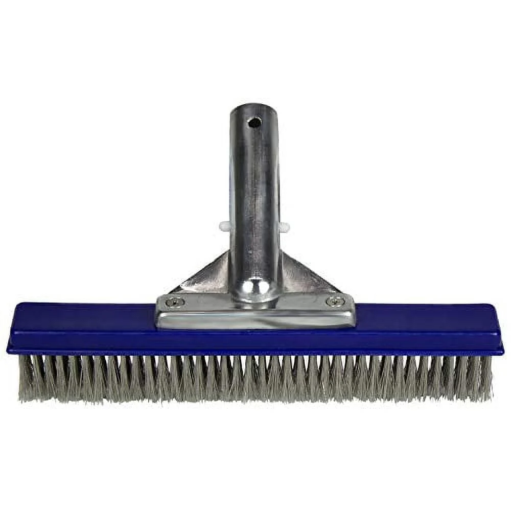 Poolstyle 10″ K316CB/SCP Deluxe Series Algae Brush With Aluminum Back and Stainless Steel Bristles