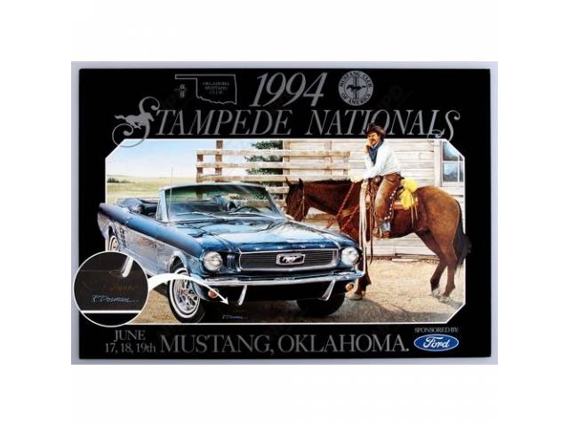 POSTER, STAMPEDE NATIONALS, HAND SIGNED BY ARTIST!