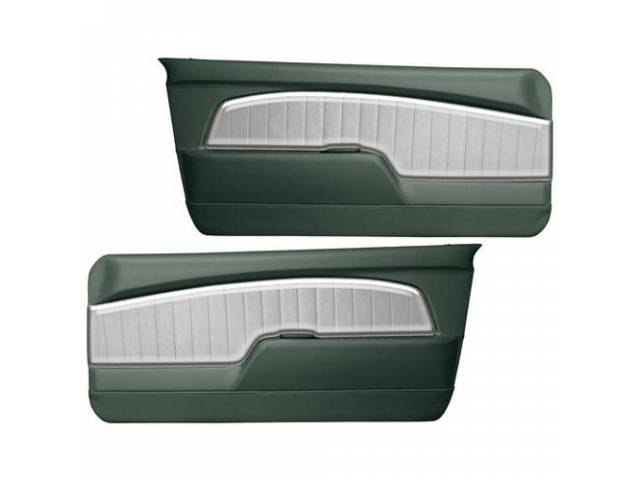 Door Panels, Sport Deluxe, Dark Ivy Gold with Brushed Aluminum Vinyl Insert