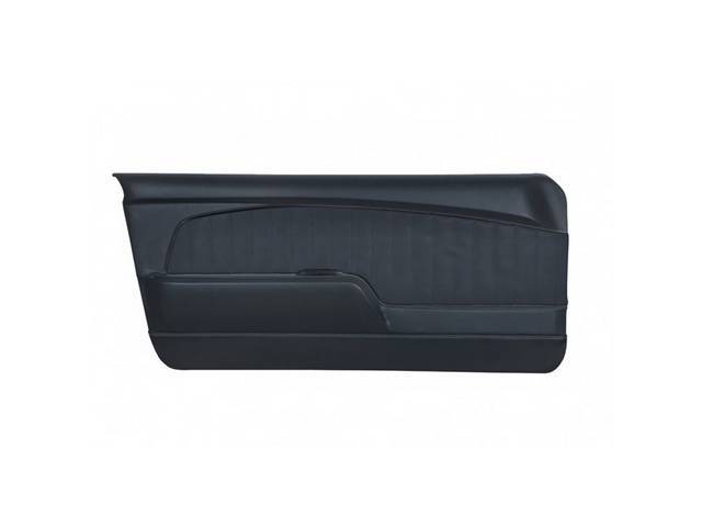 Door Panels, Sport Deluxe, Black Sierra Grain with Black Kiwi Grain Inserts