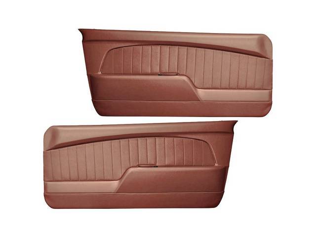 Door Panels, Sport Deluxe, Saddle Sierra Grain with Saddle Kiwi Grain Inserts