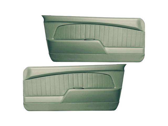 Door Panels, Sport Deluxe, Light Ivy Gold Sierra Grain with Dark Ivy Gold Kiwi Grain Inserts