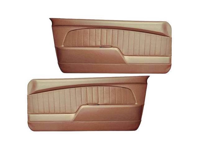 Door Panels, Sport Deluxe, Nugget Gold Sierra Grain with Nugget Gold Kiwi Grain Inserts