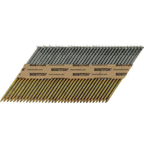 BOSTITCH 2-3/8" x .113" Ring Galvanized Off-Set Round Head 30 degree Paper Tape Collated - 2000/Box