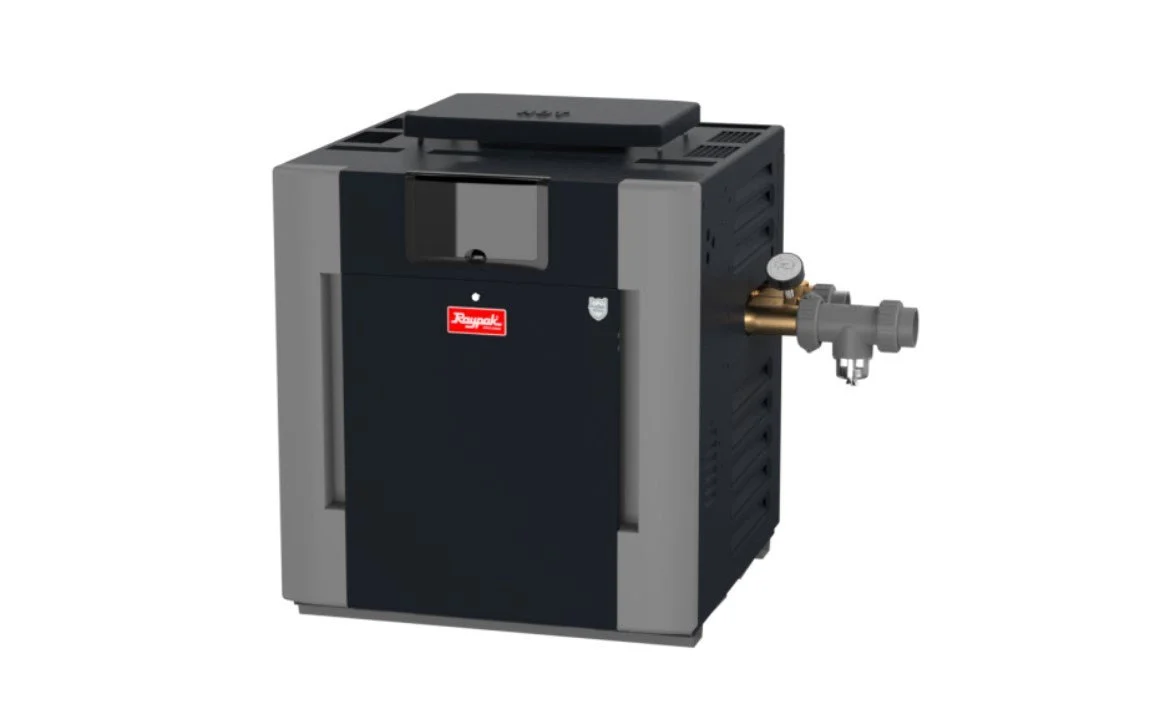 Raypak 407A Low NOx Digital Natural Gas Heater #26 with Bronze Headers CU-NI 017712