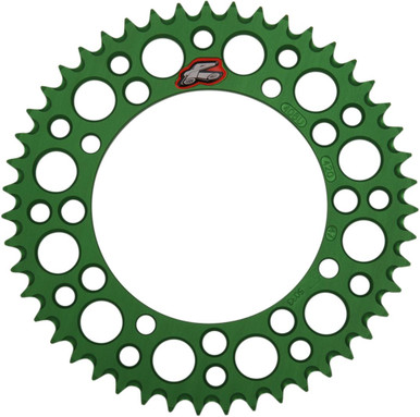 Renthal 47-Tooth Rear Sprocket for Kawasaki KX65 Green 408U-420-47GEGN