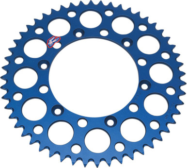Renthal 49-Tooth Blue Rear Sprocket for Yamaha WR YZ 150U-520-49GBBU