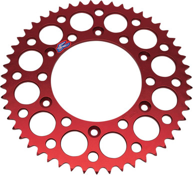 Renthal 52-Tooth Red Rear Sprocket for Honda 154U-520-52GRRD