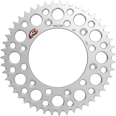 Renthal Ultralight Rear Sprocket 47T 520 Chain Silver 154U-520-47GRSI