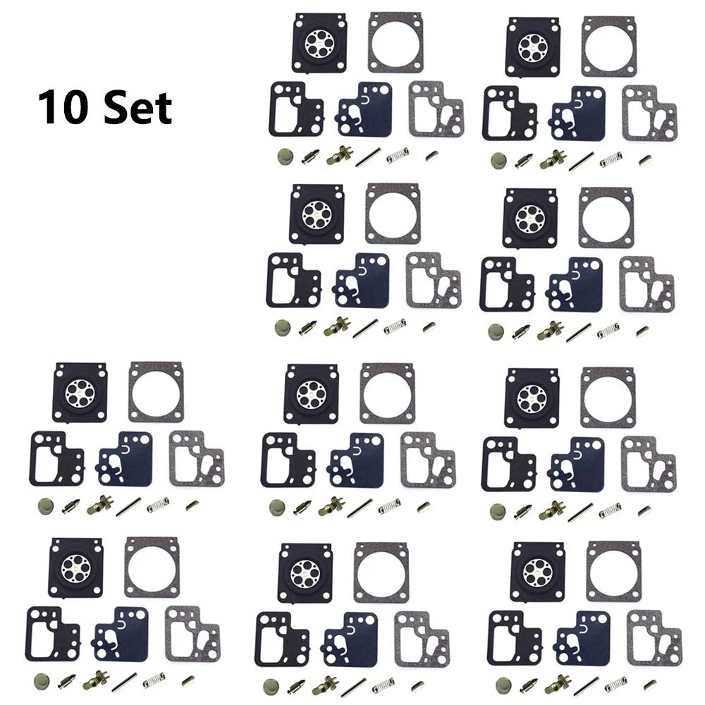 Set of 10 Carburetor Rebuild Kits for Stihl HS46 HS56 (ZAMA RB-243 C1T-S195E-J)