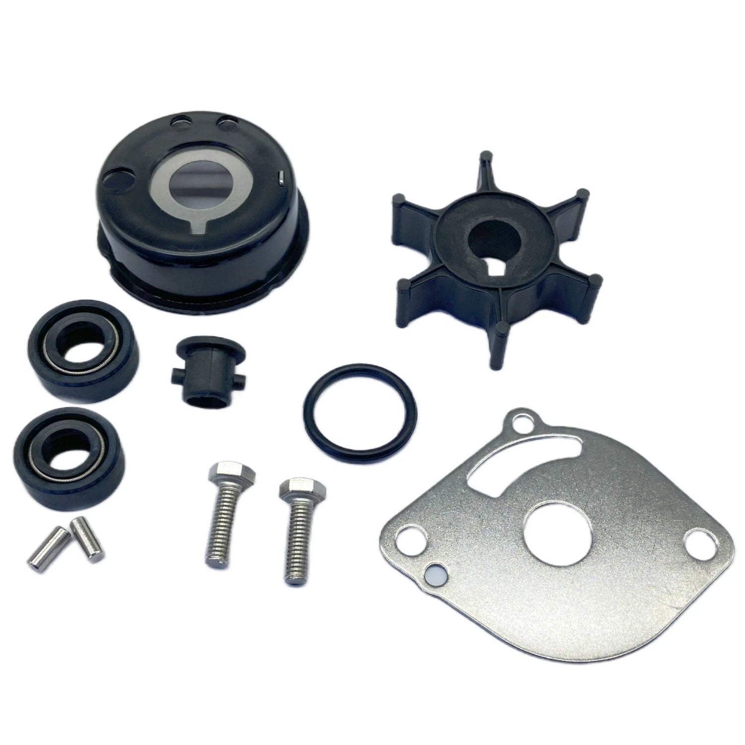 Water Pump Impeller Repair Kit for Yamaha 2-Str 2HP Outboard (6GD 6A1-W0078-02)