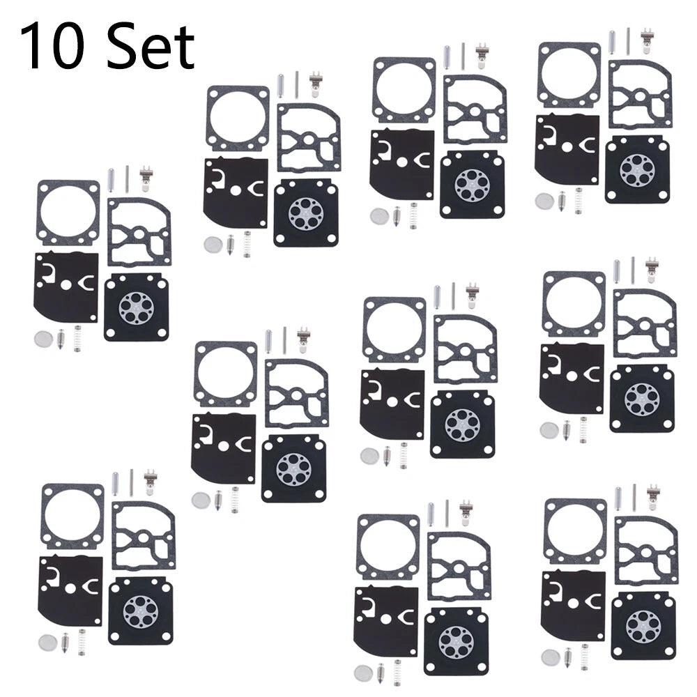 Set of 10 Carburetor Gasket Kit for ZAMA RB-129 C1M-W26A C1M-W26B C1M-W26C