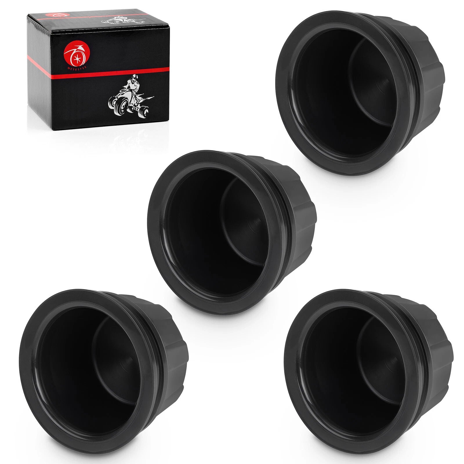 Set of 4 Wheel Center Caps for Honda Foreman Rubicon 500, Rincon 650, 680