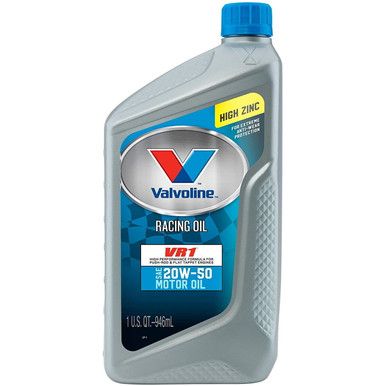 Valvoline HP 20w50 Racing Oil VR1 1 QT. VAL822347-C