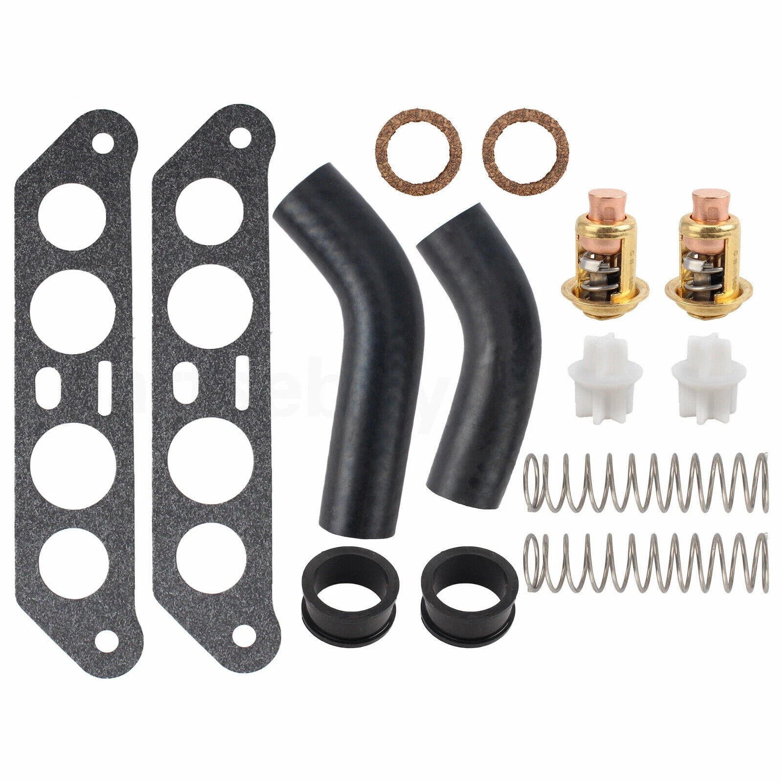 Thermostat Kit w/ Hoses for Johnson Evinrude V4 Crossflow 65-140HP (1978–1995) 332369 434841