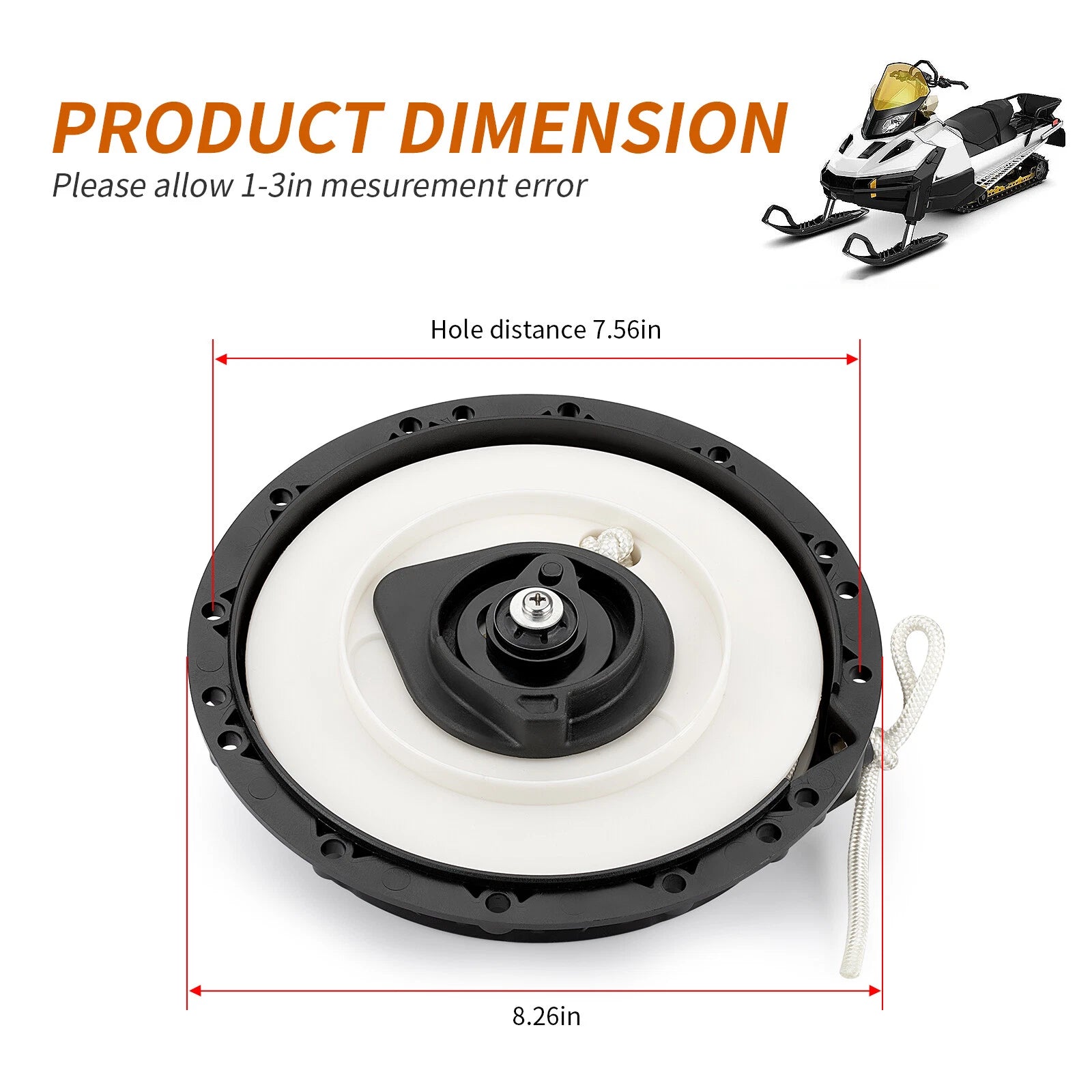 Recoil Rewind Pull Starter Assembly for Ski-Doo MX-Z (420892614)