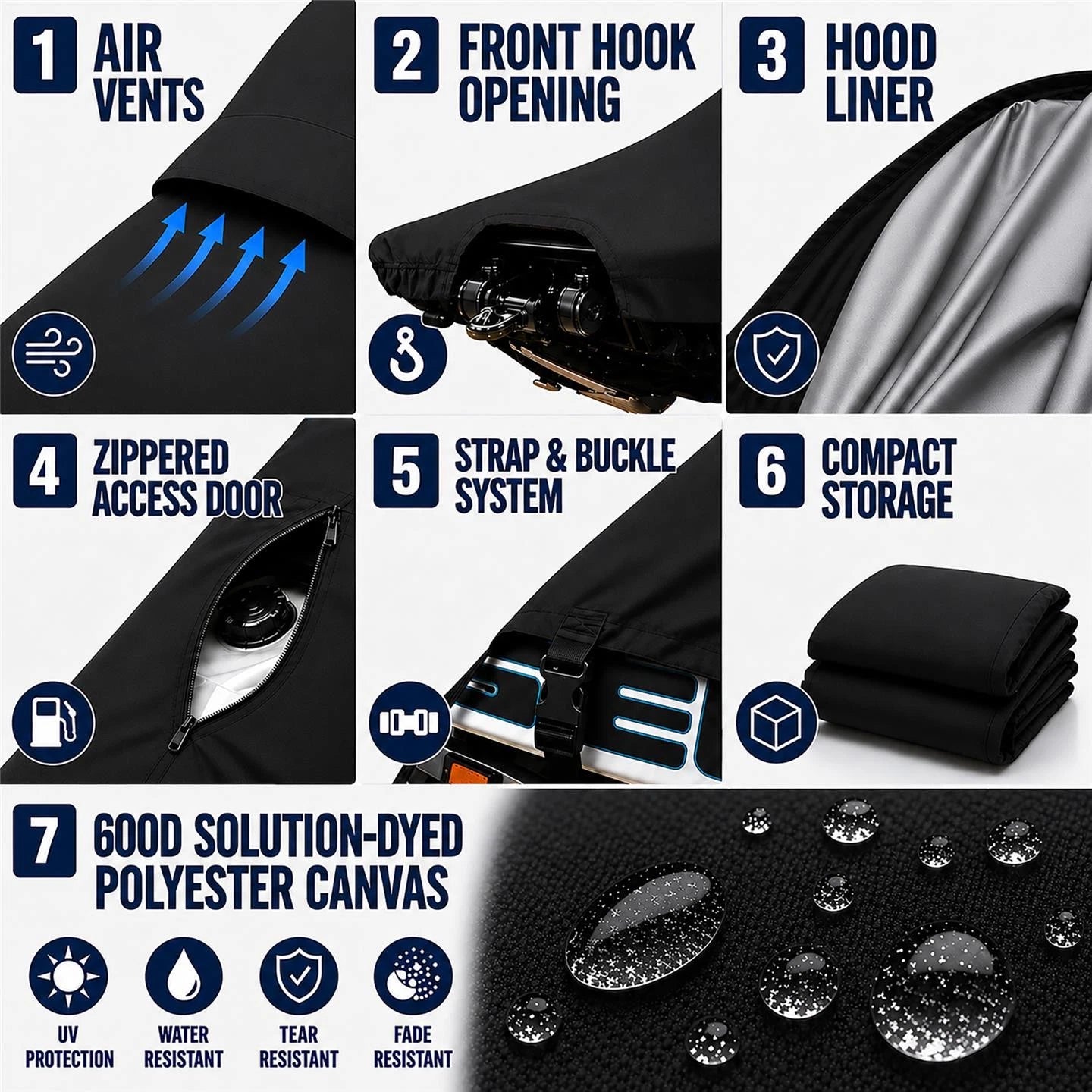 600 Denier Jet Ski Cover for Sea-Doo RXP-X 255 (2009–2010)