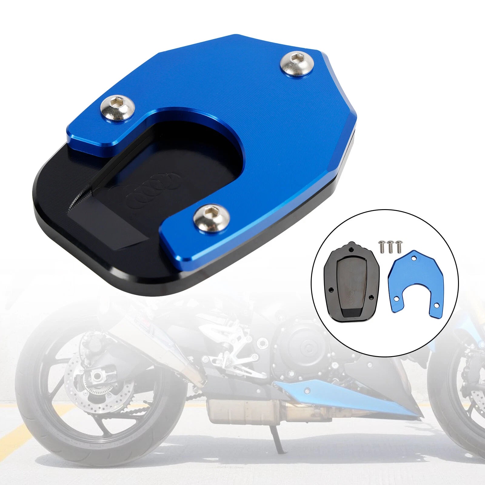 Kickstand Enlarger Plate Pad for Suzuki GSX-S1000 (2015–2020)