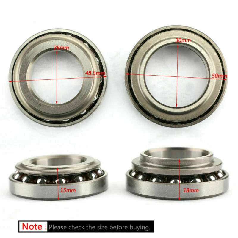 Steering Stem Bearing Seal Kit for Honda CB 500 550 360 250 VT750C (Universal)