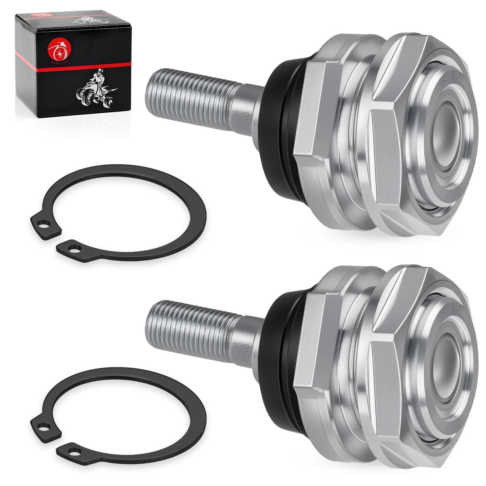 2 Upper Ball Joints w/ Nut Circlip for Can-Am Outlander 330 400 500 (2005–2014)