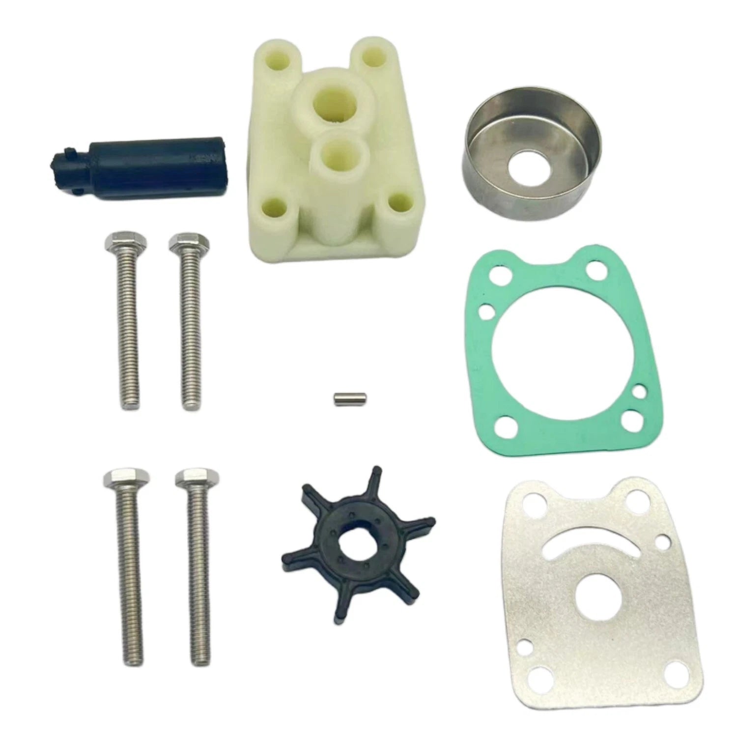 Water Pump Impeller Repair Kit for Yamaha 6E0-W0078-A2-00 (4A 5C 4 5 HP)