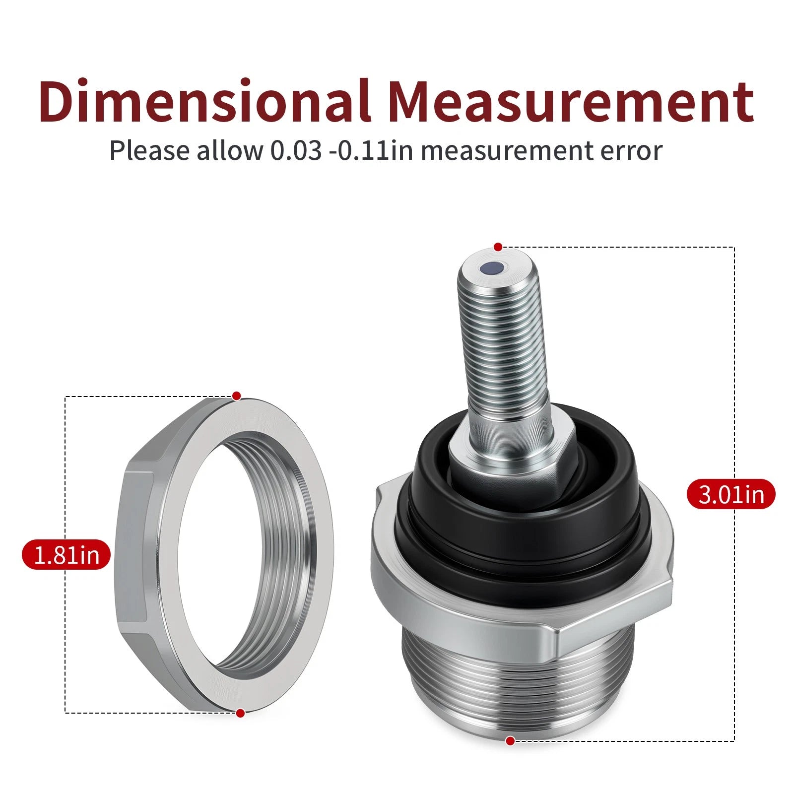 2X Front Suspension Upper Ball Joint w/ Nut for Can-Am Outlander (2003–2006)
