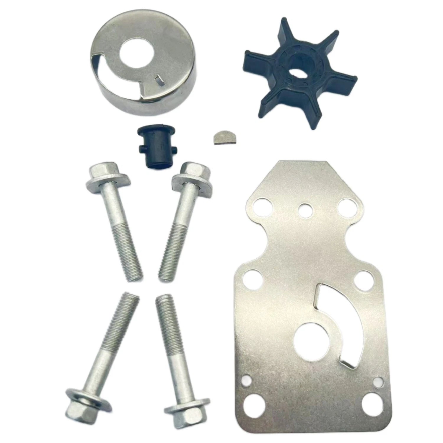 Water Pump Repair Kit for Yamaha Outboard 9.9hp 15hp (2-Stroke) (63V-W0078-00)